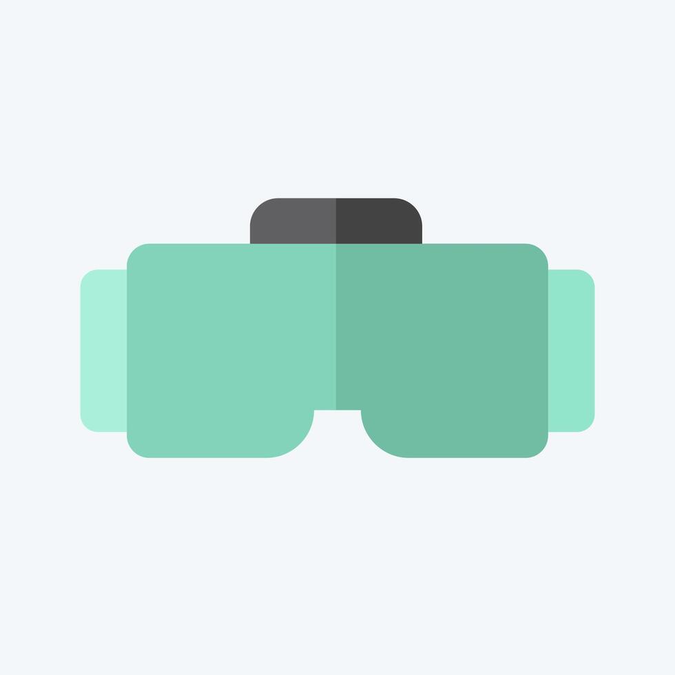 Icon VR Glasses. related to Online Game symbol. flat style. simple design illustration vector