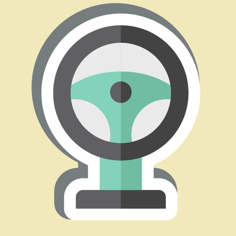 Sticker Racing. related to Online Game symbol. simple design illustration vector