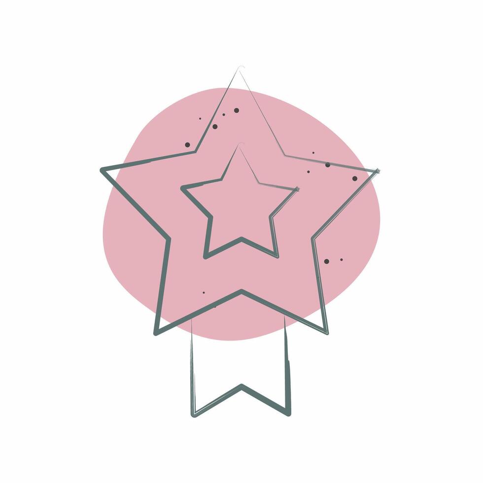 Icon Achievement. related to Online Game symbol. Color Spot Style. simple design illustration vector