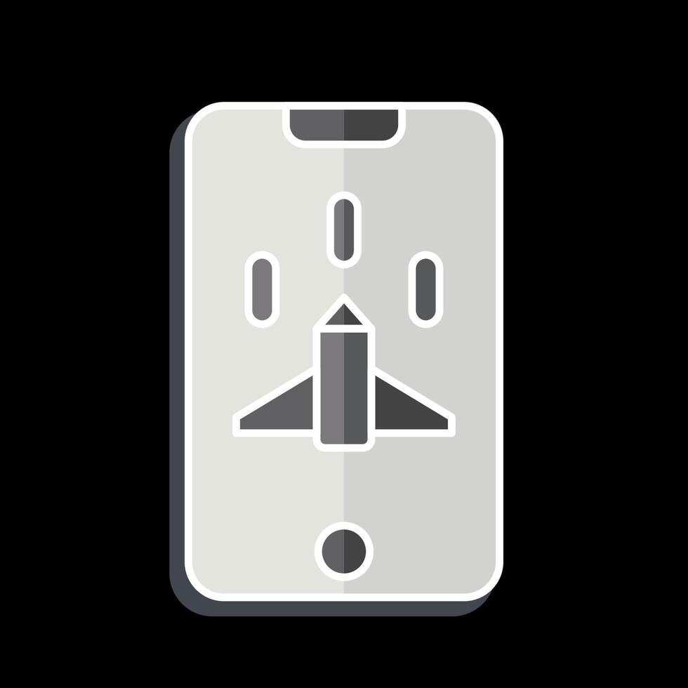 Icon Mobile Game. related to Online Game symbol. glossy style. simple design illustration vector
