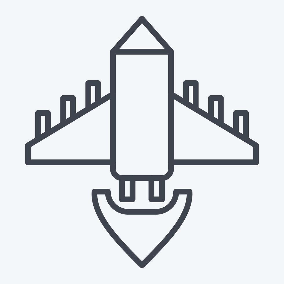 Icon Games. related to Online Game symbol. line style. simple design illustration vector