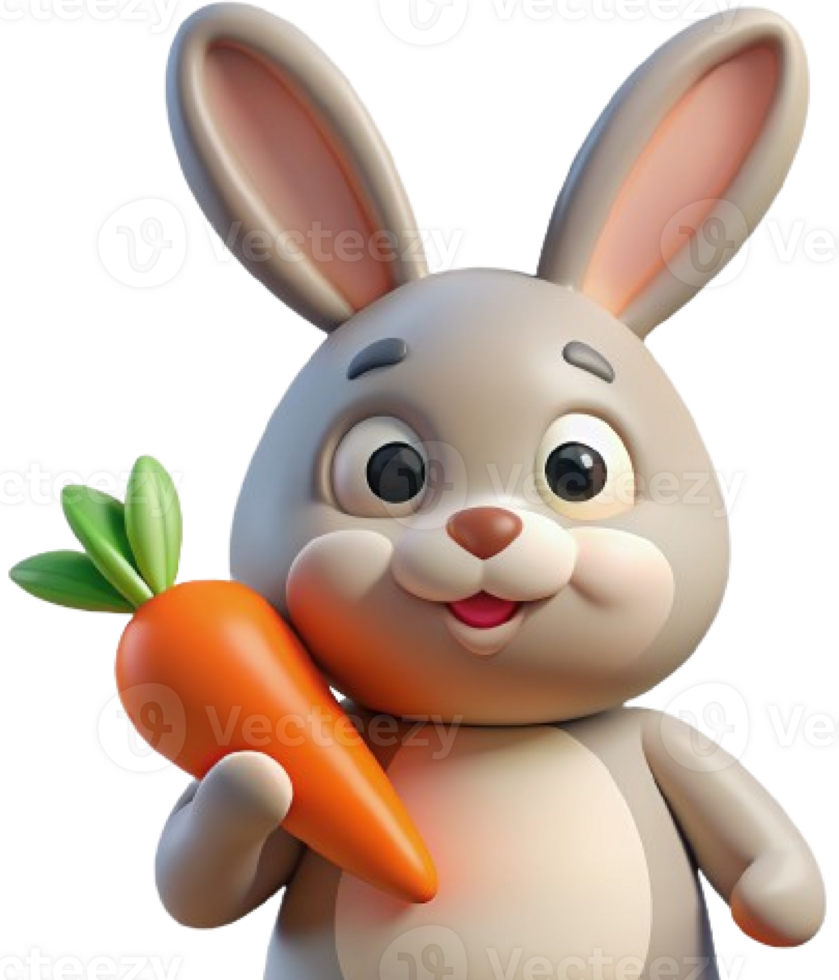 coniglio con carota png