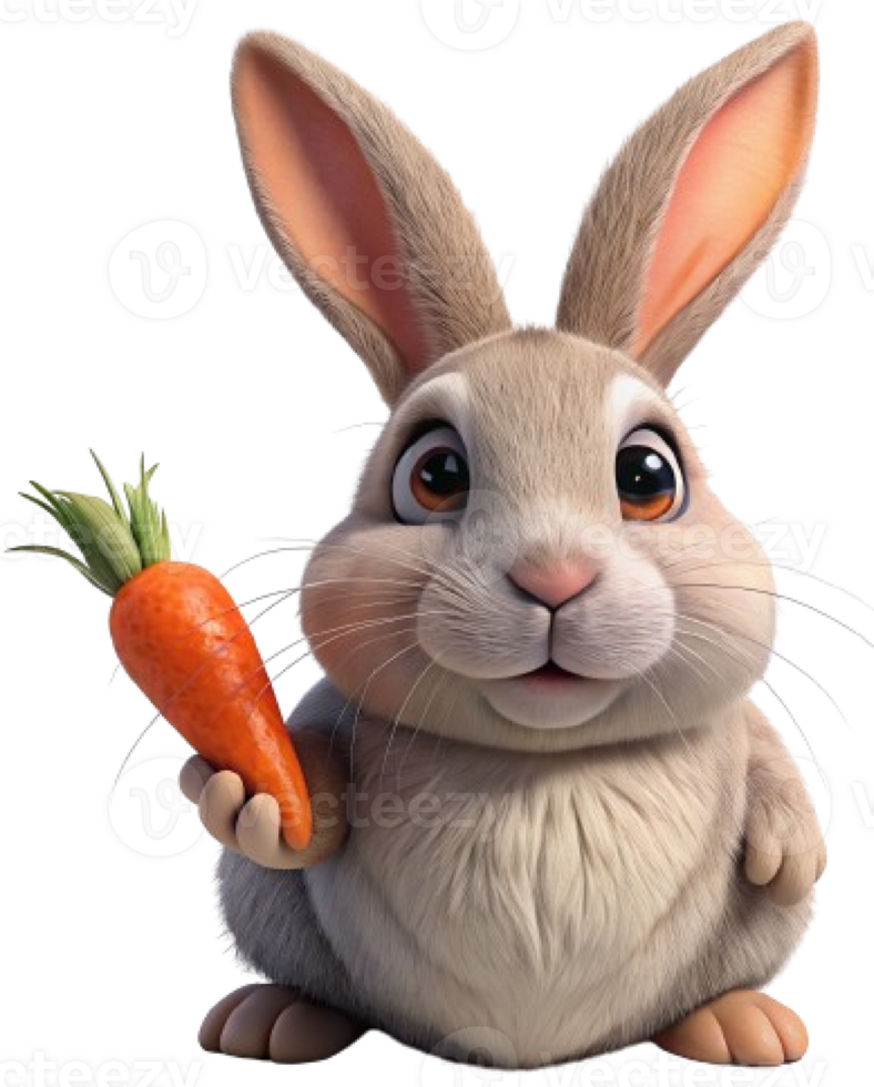 coniglio con carota png