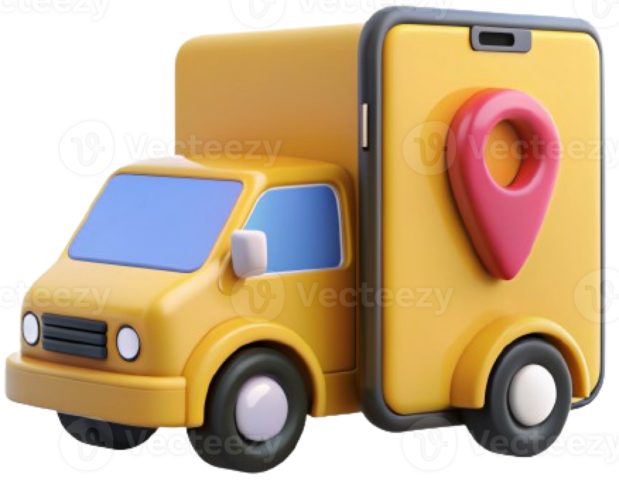 3d car delivery icon png