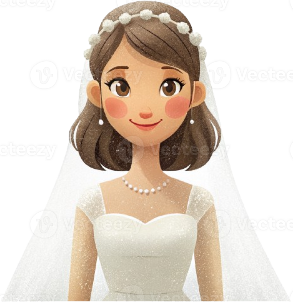 bride in wedding dress png