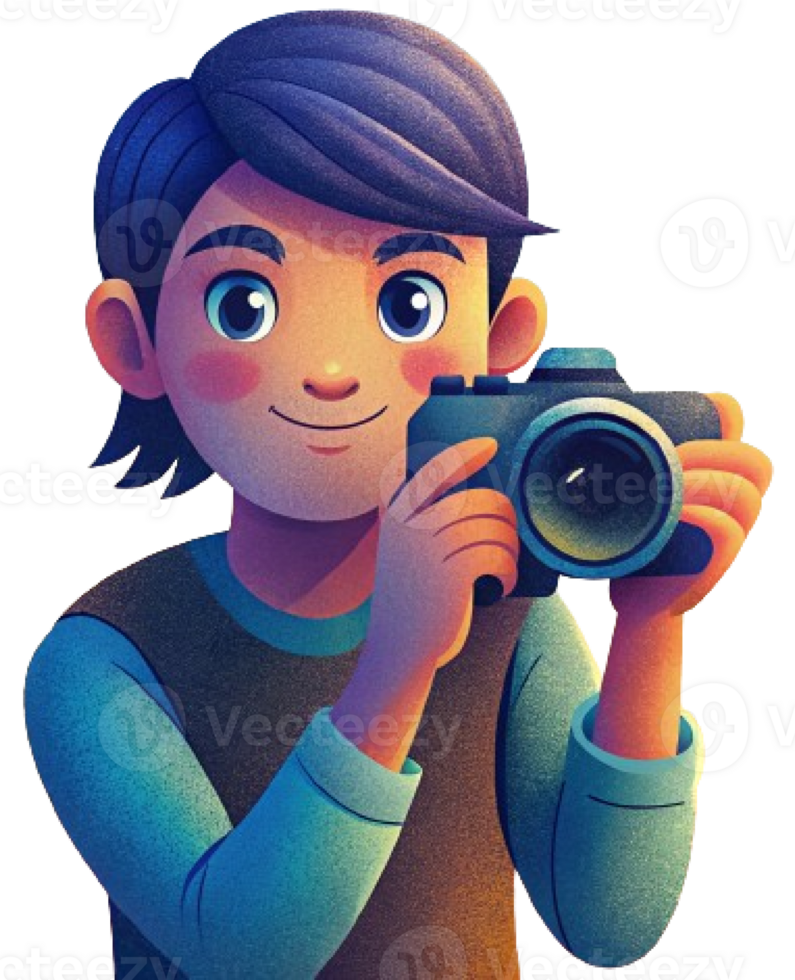man with camera png