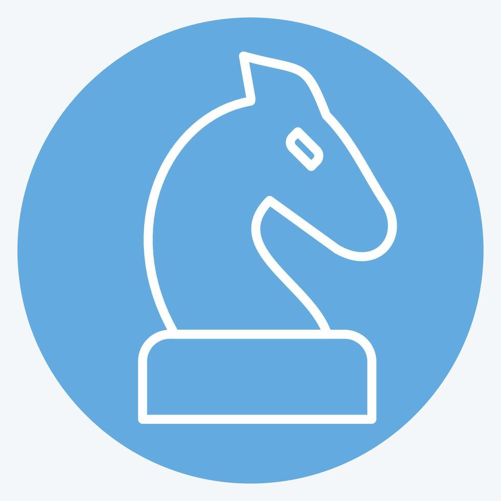 Icon Strategy. related to Online Game symbol. blue eyes style. simple design illustration vector