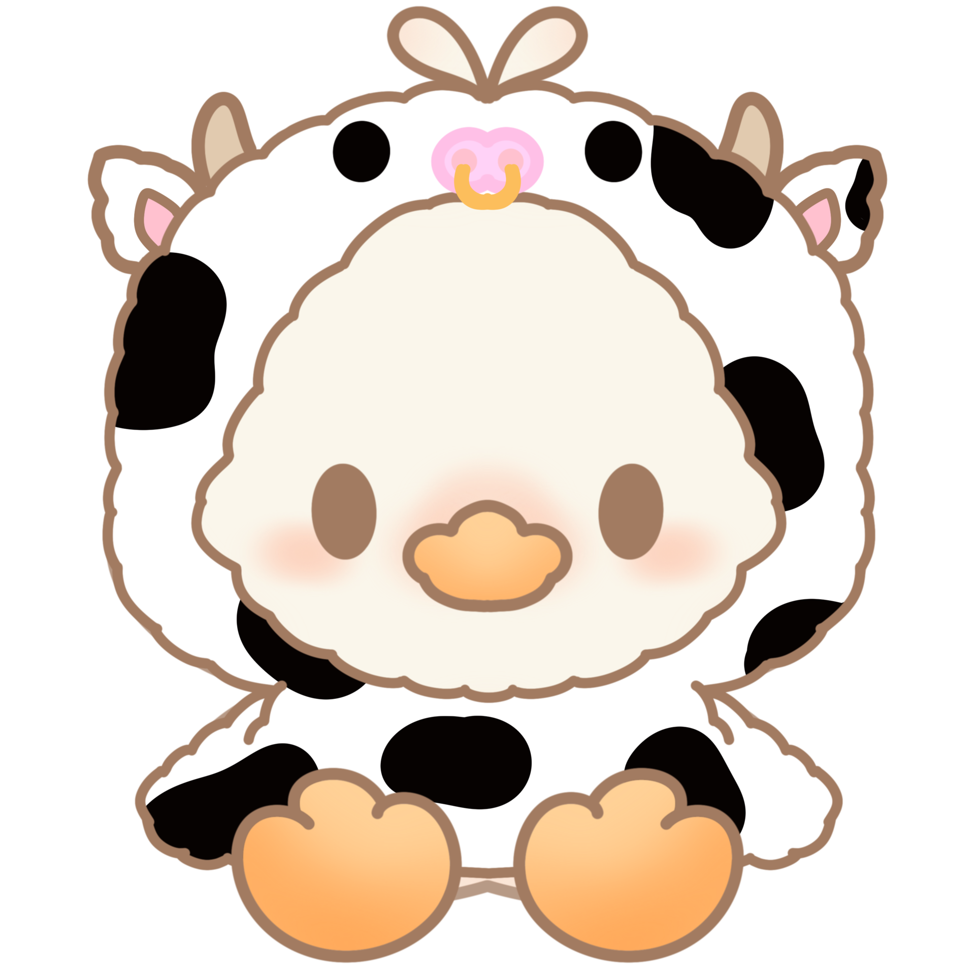 Cute duck character 43113362 PNG