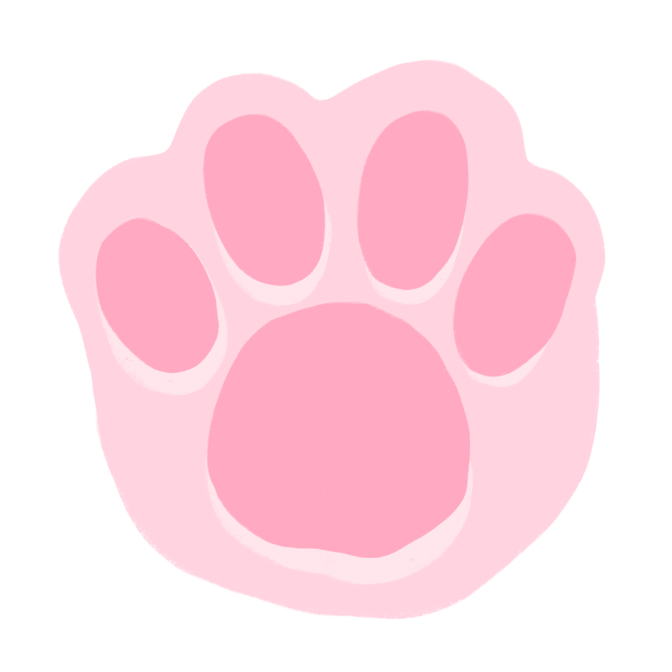Cat Paw Cartoon illustration Sphynx Cat Paw Pink Cat Paw png