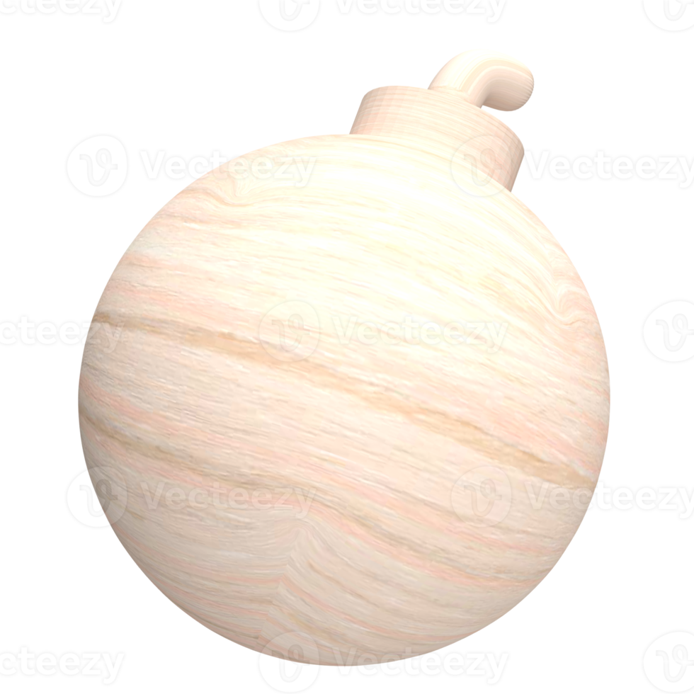 The wood bomb image for decor your design 3d rendering. png