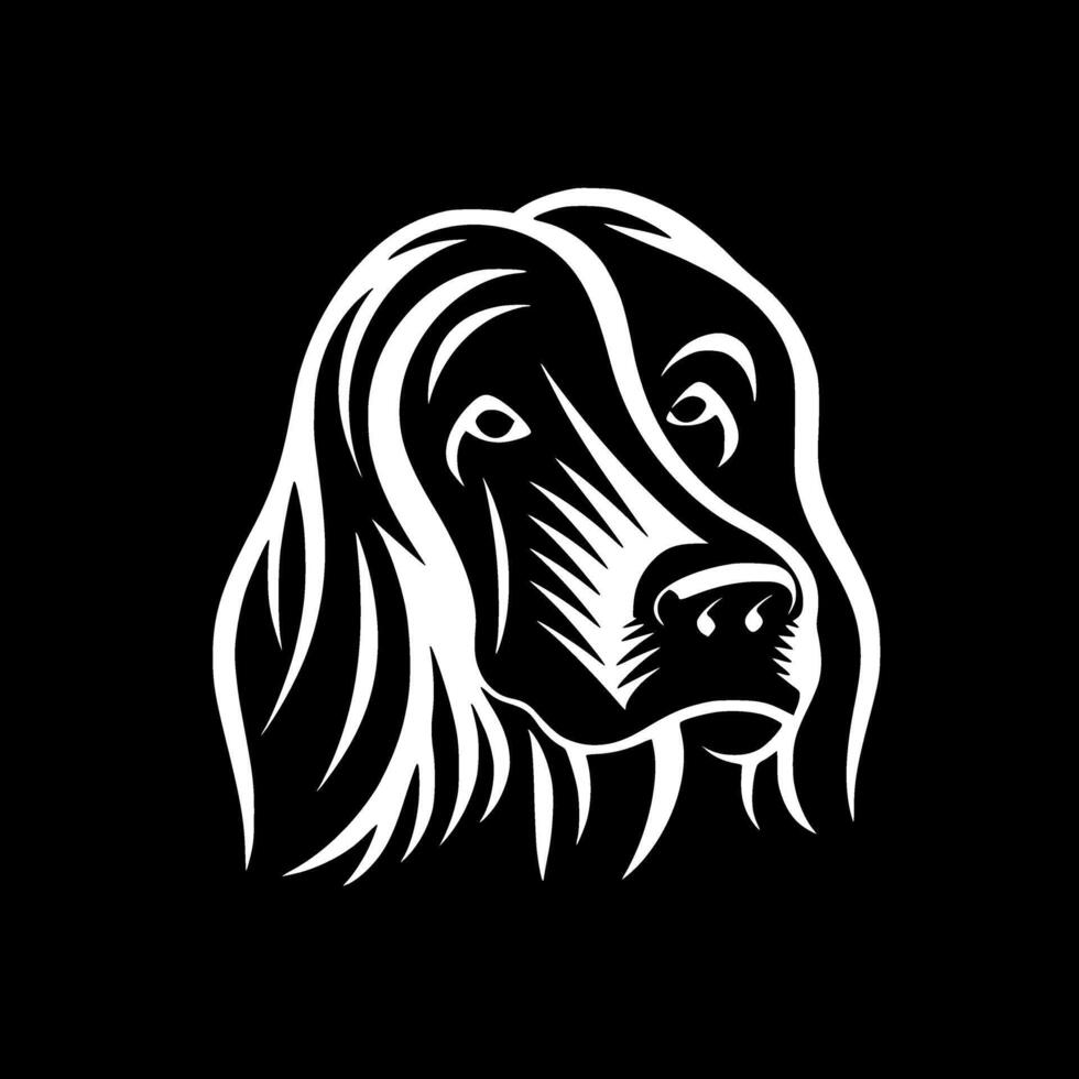 perro, minimalista y sencillo silueta - ilustración vector