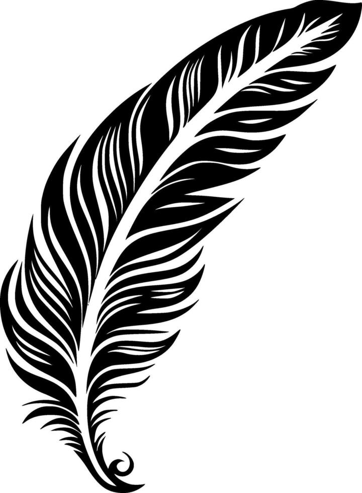 Feather - High Quality Logo - illustration ideal for T-shirt graphic vector