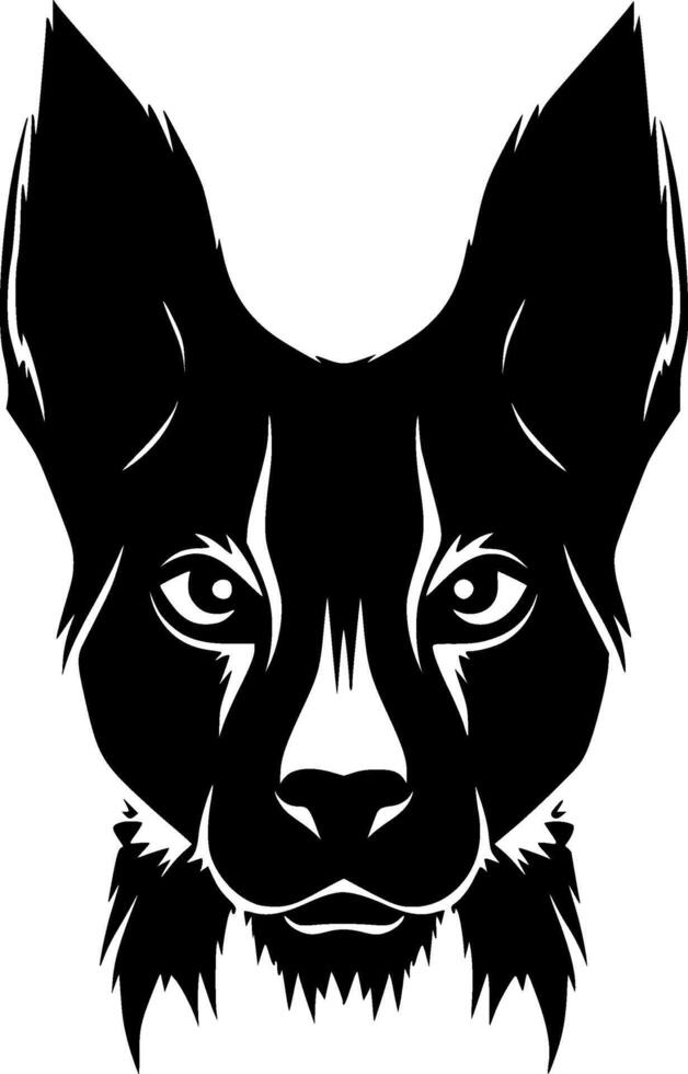 Siamese, Black and White illustration vector