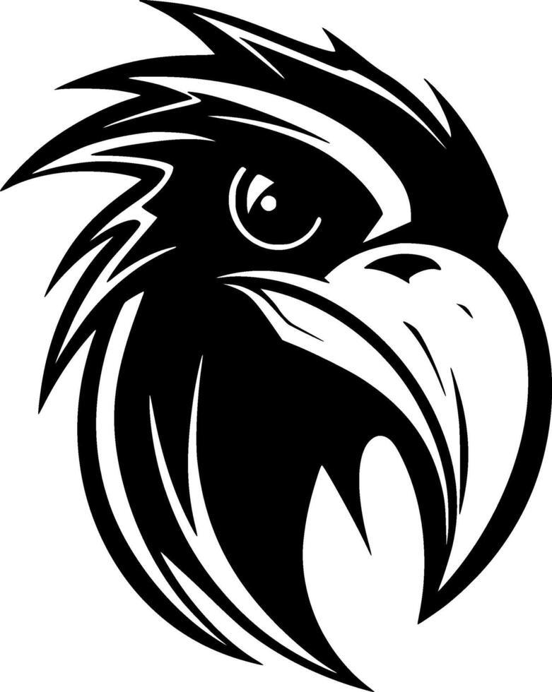 Parrot, Minimalist and Simple Silhouette - illustration vector