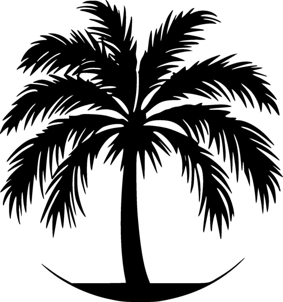 palmera, minimalista y sencillo silueta - ilustración vector