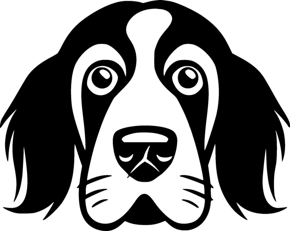 Dog, Black and White illustration vector