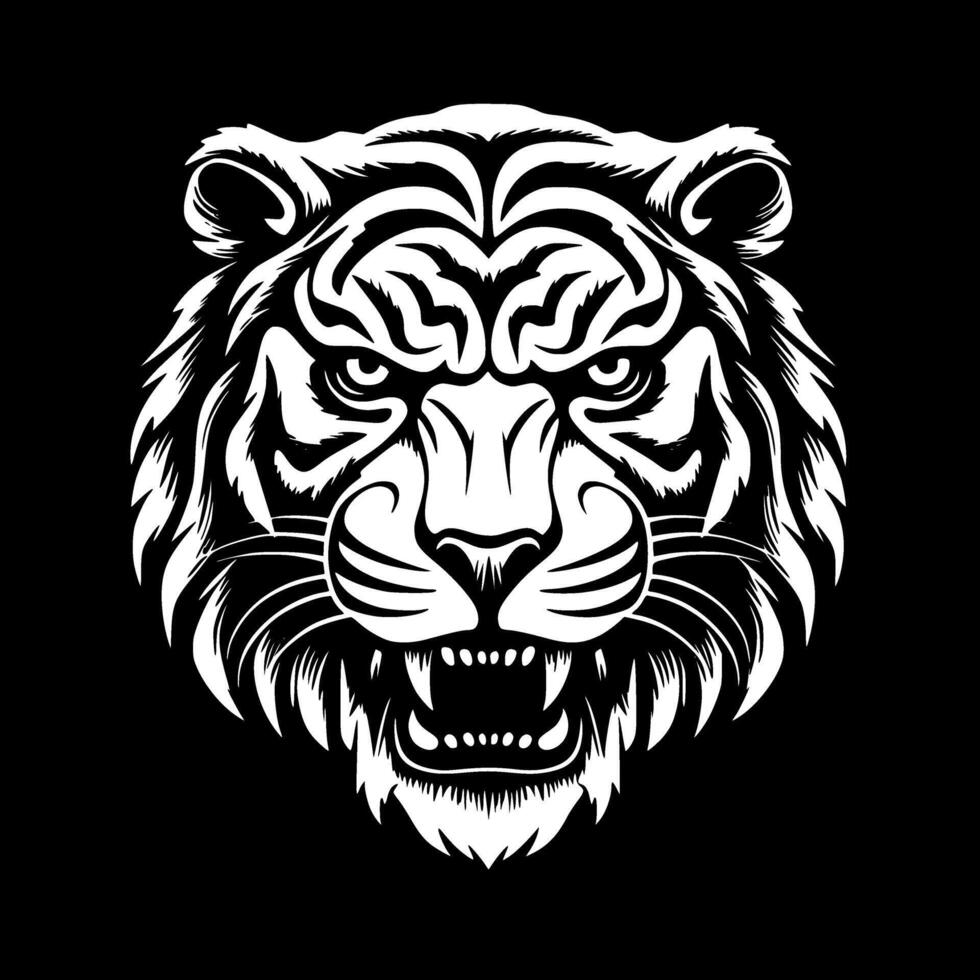 Tiger - Minimalist and Flat Logo - illustration vector