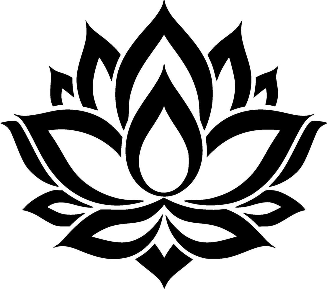 mandala - negro y blanco aislado icono - ilustración vector