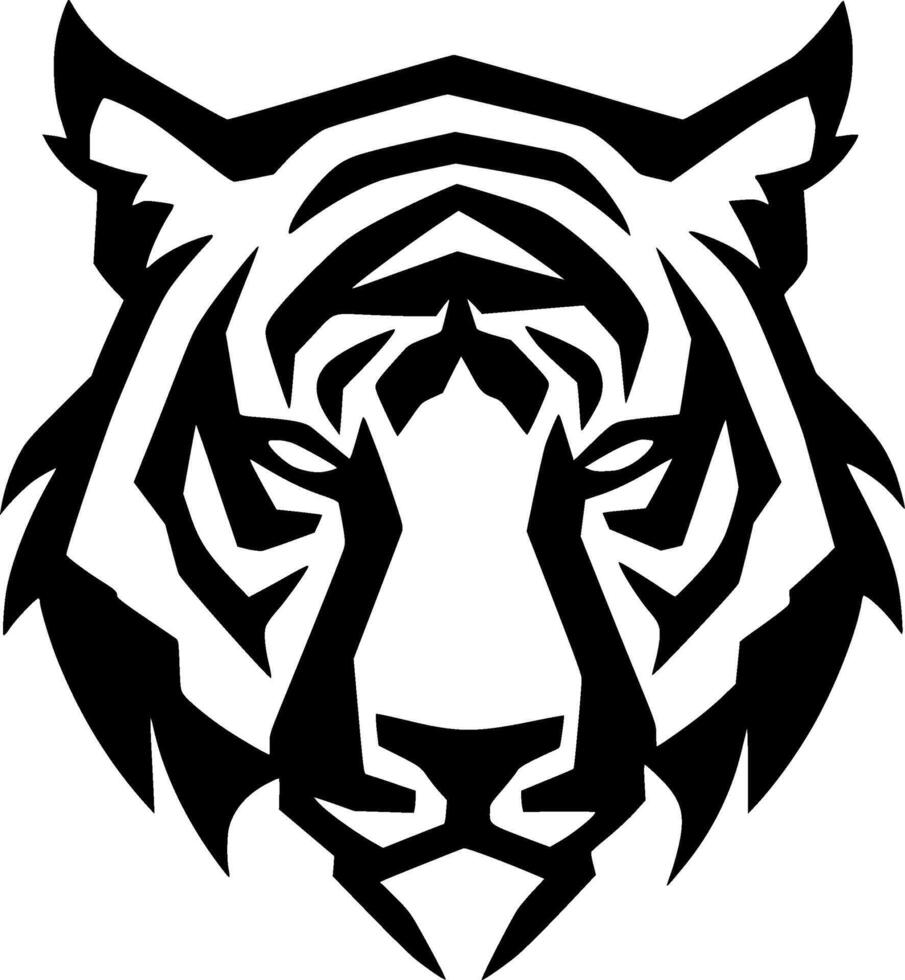 Tiger - Minimalist and Flat Logo - illustration vector