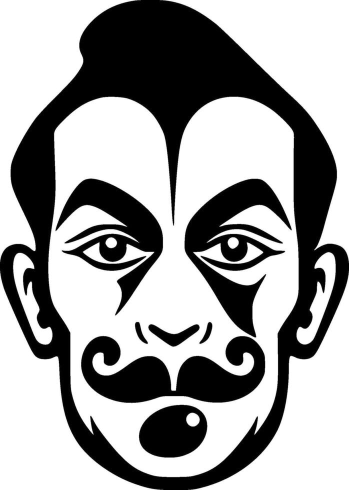 Clown - High Quality Logo - illustration ideal for T-shirt graphic vector