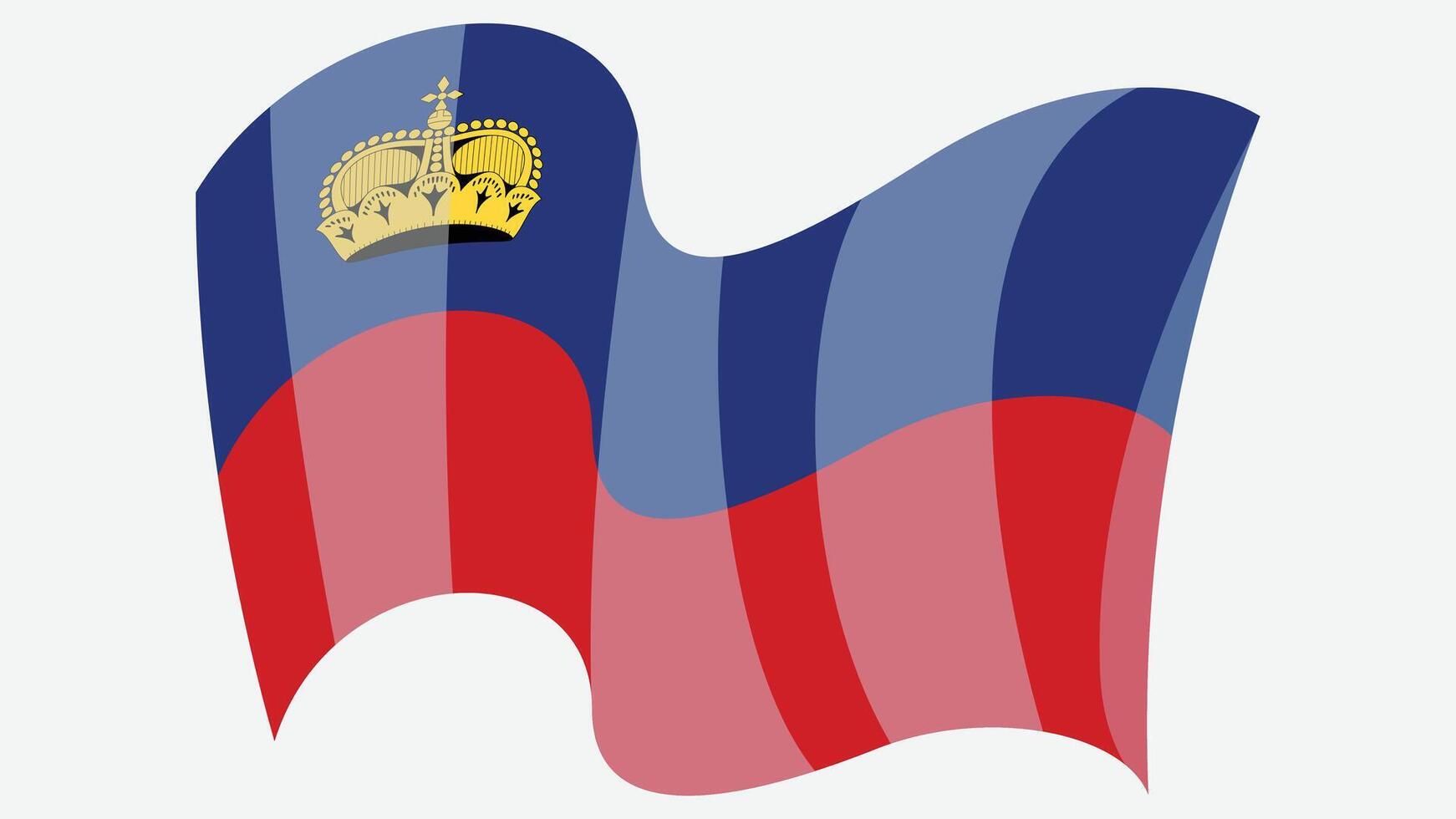 3d style wavy flag of world country illustration vector