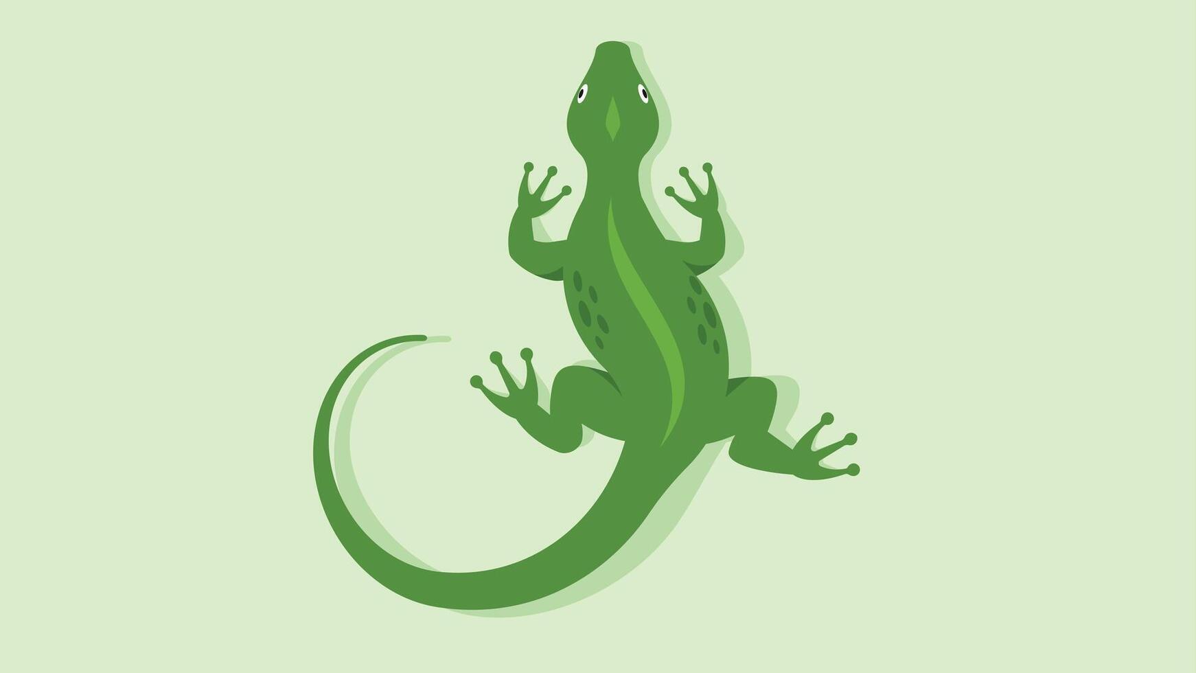 Iguana Animal crawling in the forest illustration for coloring book vector