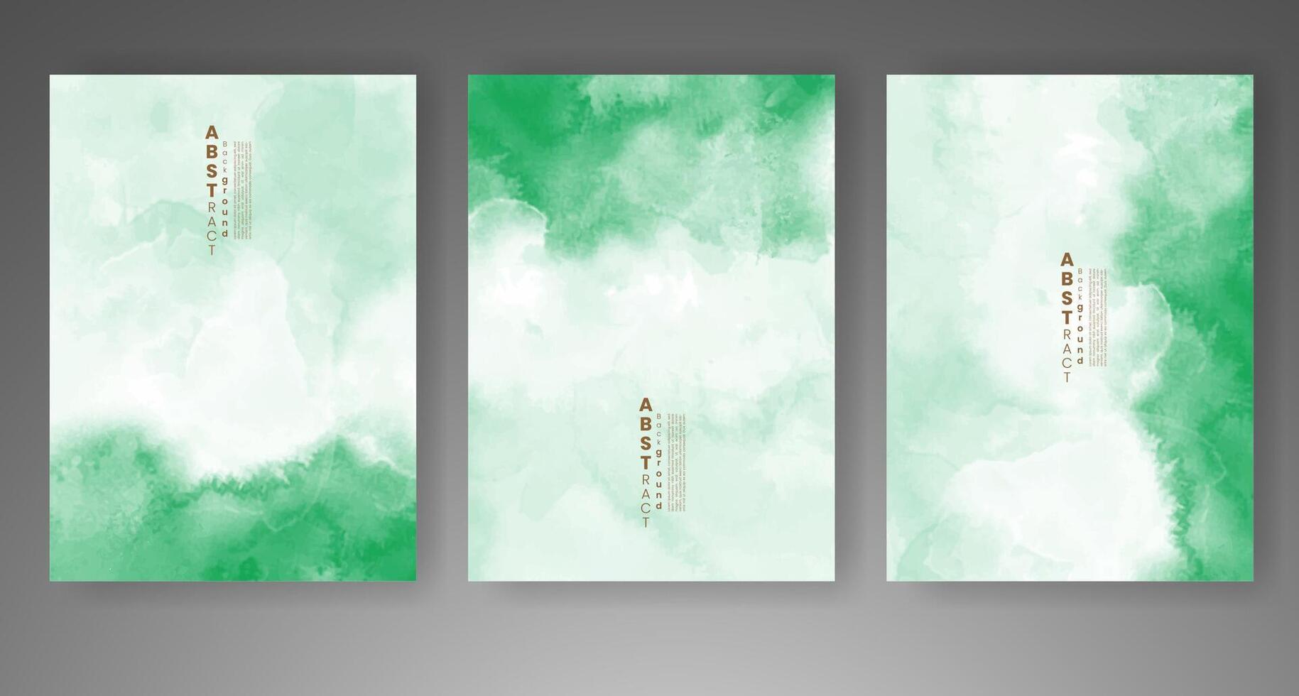 Set of creative hand painted abstract watercolor background. Design for your cover, date, postcard, banner, logo. vector