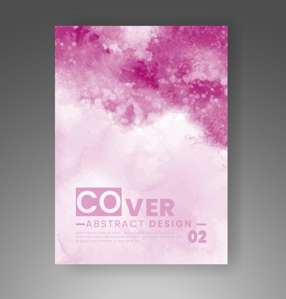 Cards with watercolor background. Design for your cover, date, postcard, banner, logo. vector