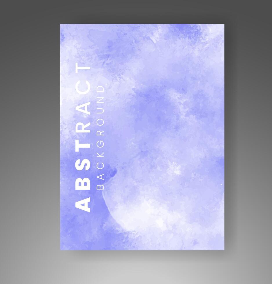 Cover template with watercolor background. Design for your cover, date, postcard, banner, logo. vector