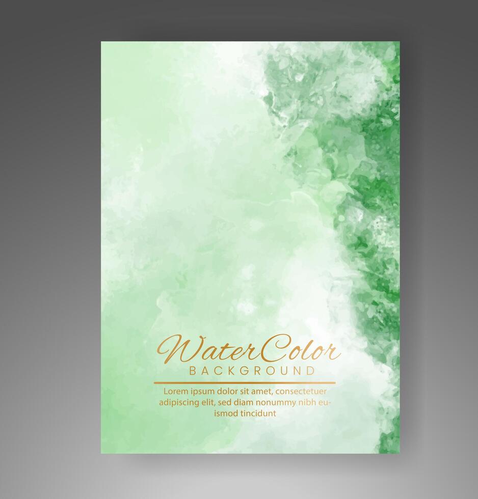 Cards with watercolor background. Design for your cover, date, postcard, banner, logo. vector