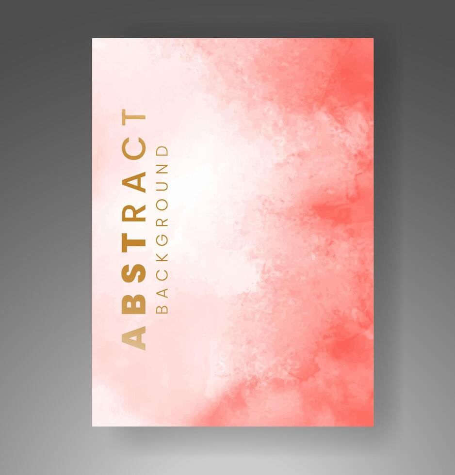 Cover template with watercolor background. Design for your cover, date, postcard, banner, logo. vector