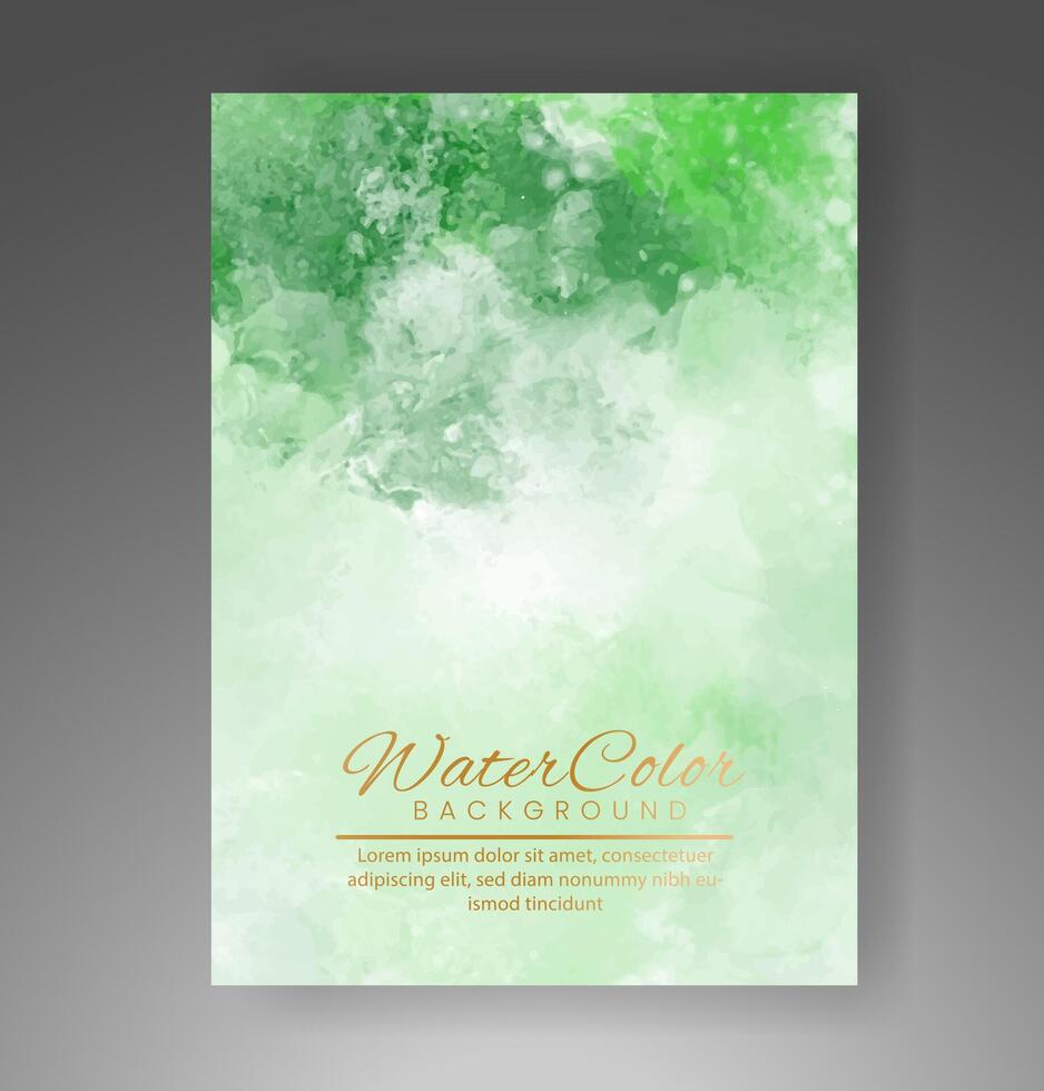 Cards with watercolor background. Design for your cover, date, postcard, banner, logo. vector