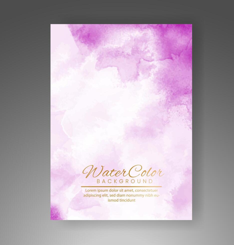 Cards with watercolor background. Design for your cover, date, postcard, banner, logo. vector