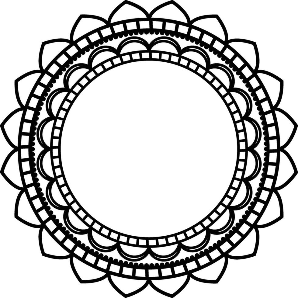 hermosa mandala Arte diseño. decorativo elemento ese usted lata utilizar en ninguna diseño tal como logo, fondo, marco, etc. vector