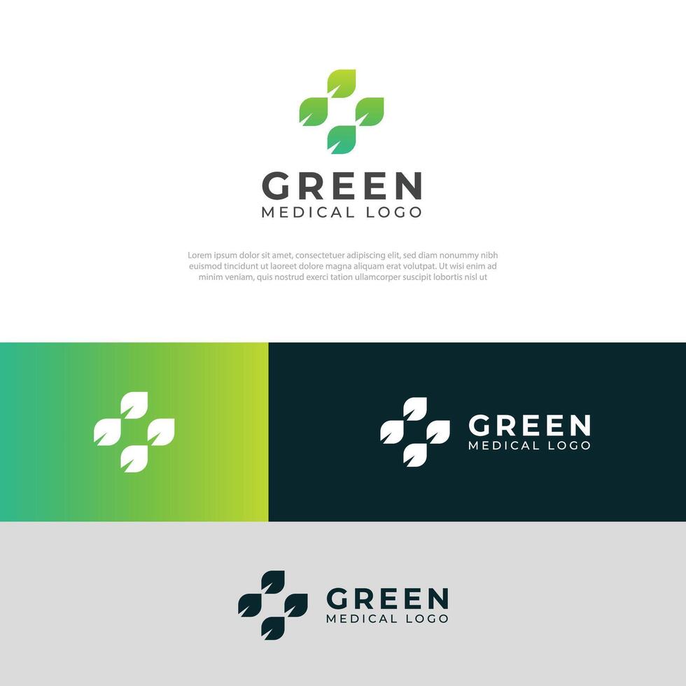 Green Creative Medical logo creative design. vector