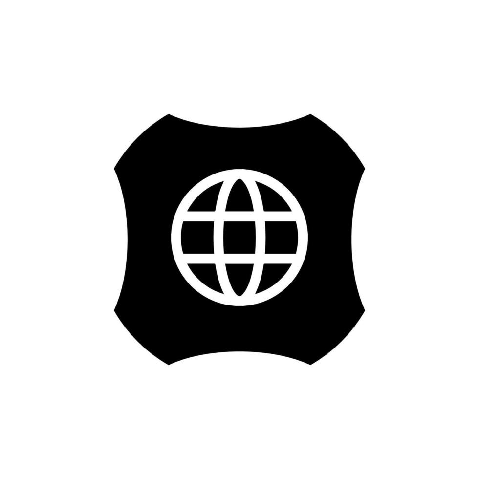 Vamos a web símbolo icono, globo logo vector