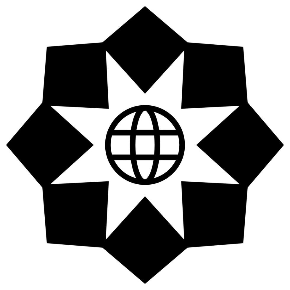 Go to web symbol icon, globe logo vector