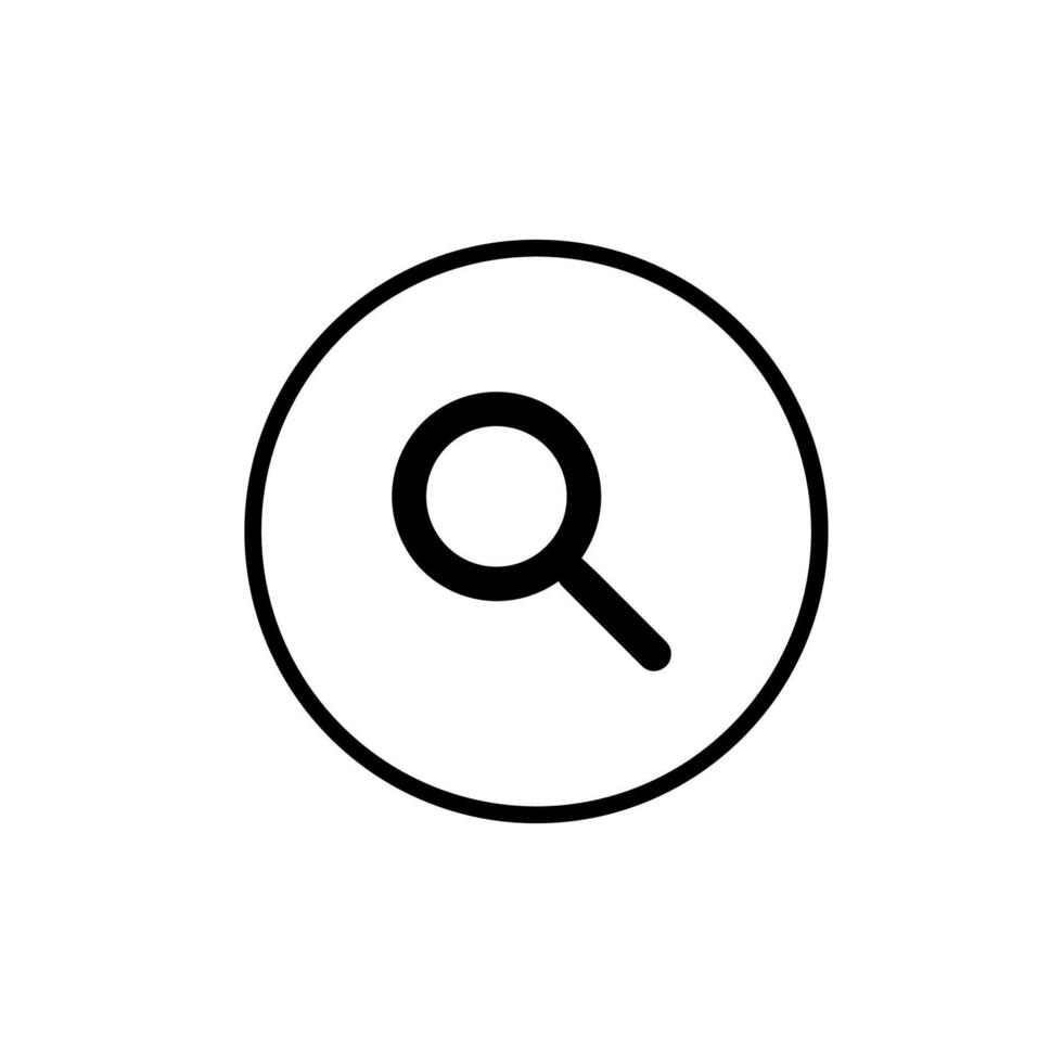 Search Icon Symbol. Premium Quality Isolated Magnifier Element In Trendy Style. Premium search icon vector