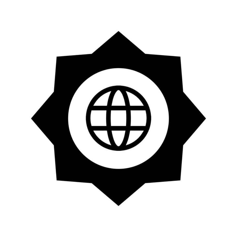 Vamos a web símbolo icono, globo logo vector