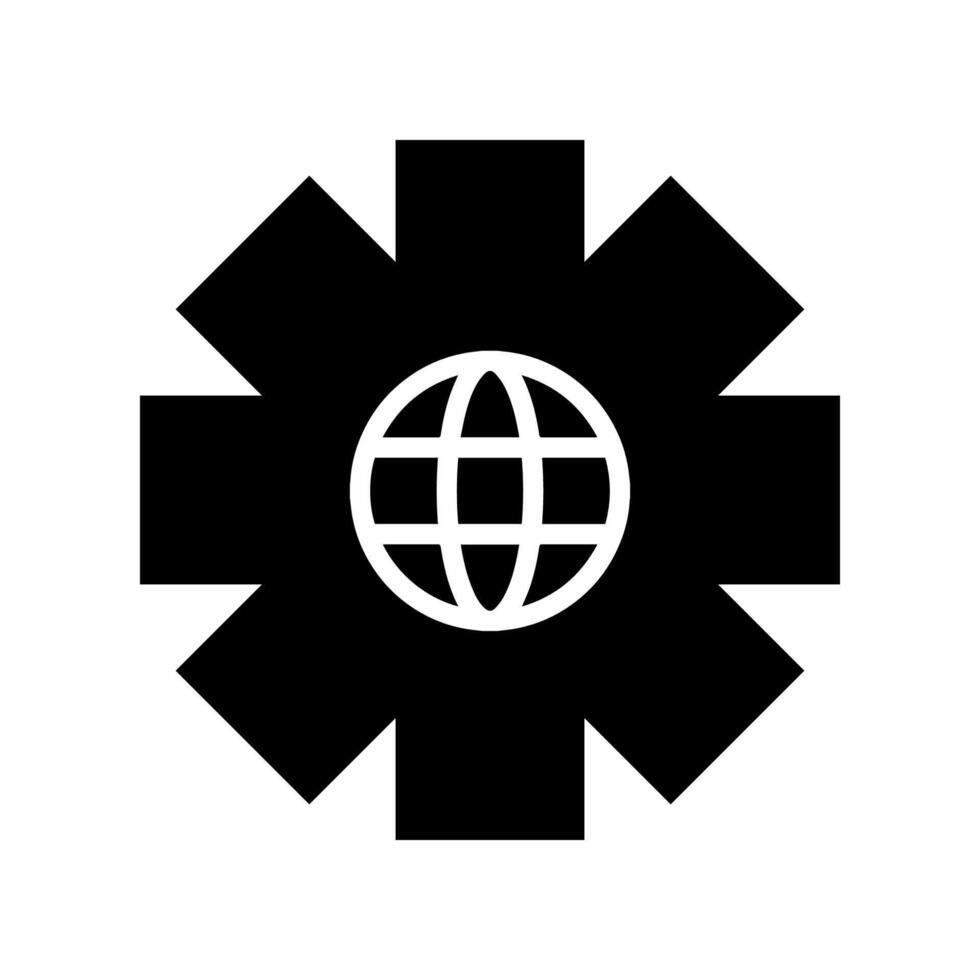 Go to web symbol icon, globe logo vector