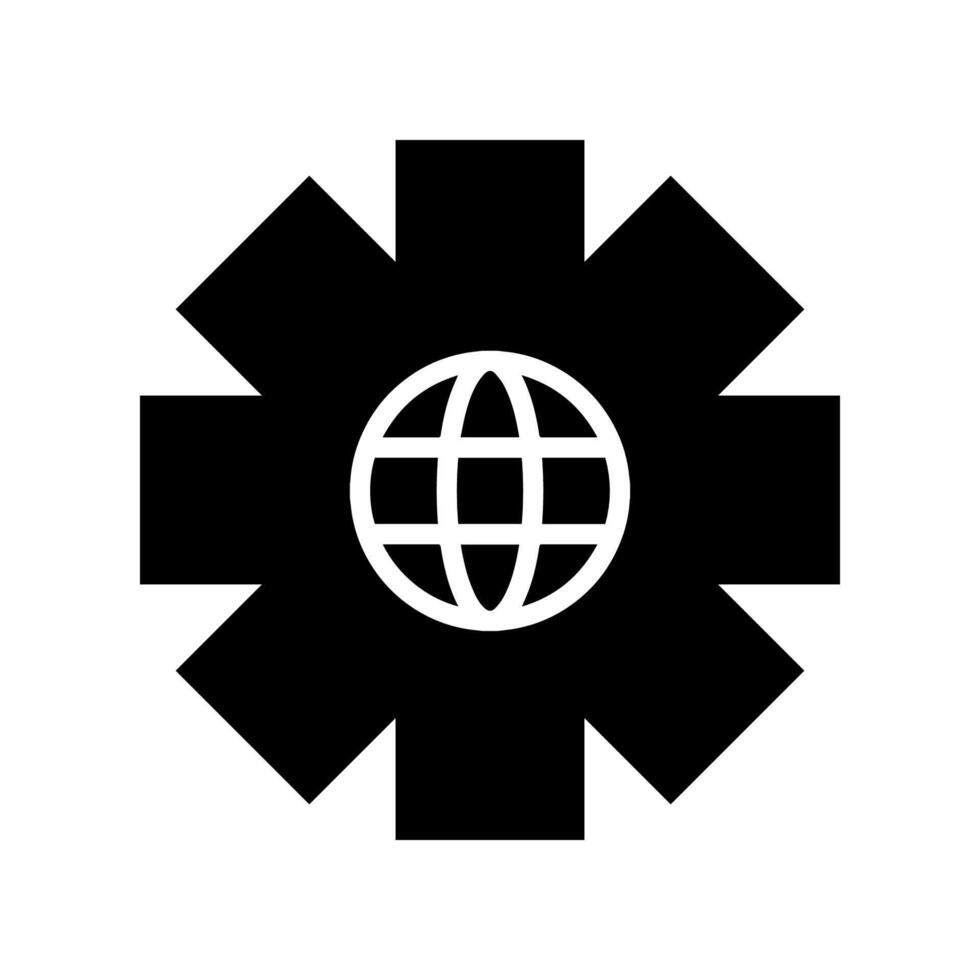 Vamos a web símbolo icono, globo logo vector