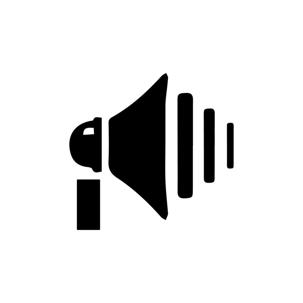 Megaphone Icon Logo Design Template vector