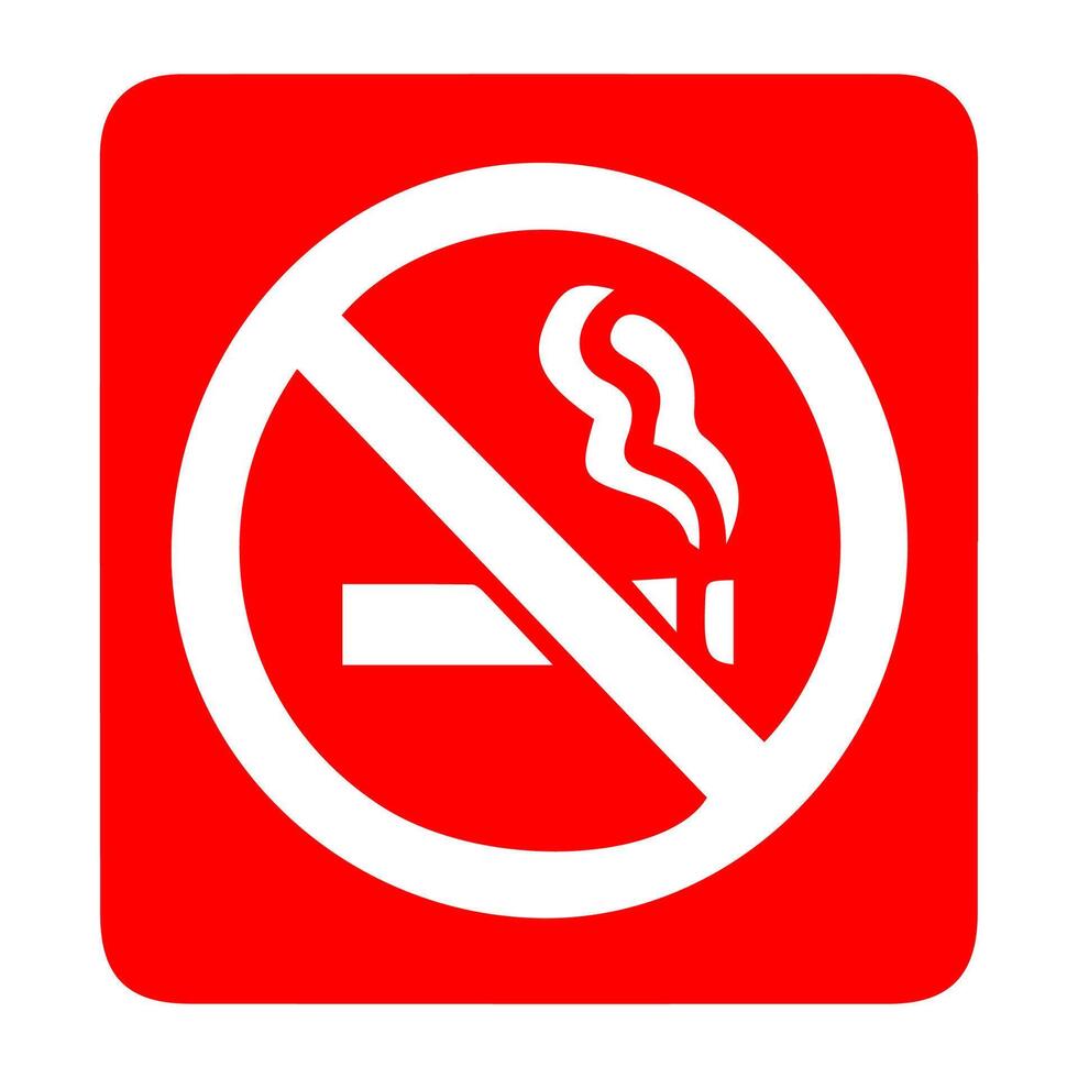 No smoking, prohibition sign, fire hazard risk icon badge, label with broken cigarette, butts, no littering ribbon concept, prohibit, danger, element flat style isolated on white background vector