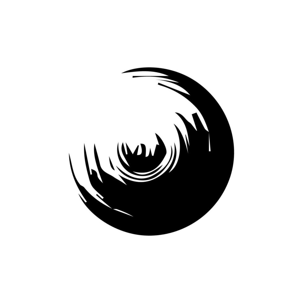 Black grunge round shapes. Brush strokes frames elements, frames for design. Isolated on white background. vector