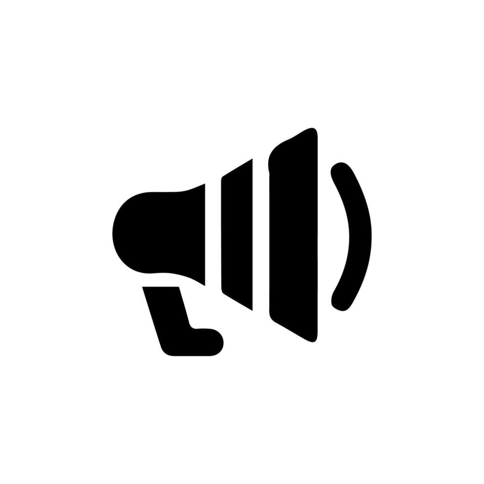 megáfono icono logo diseño modelo vector