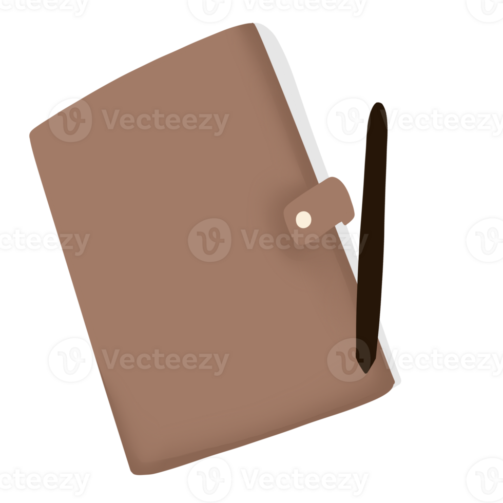 notebook and pen icon on transparent background png