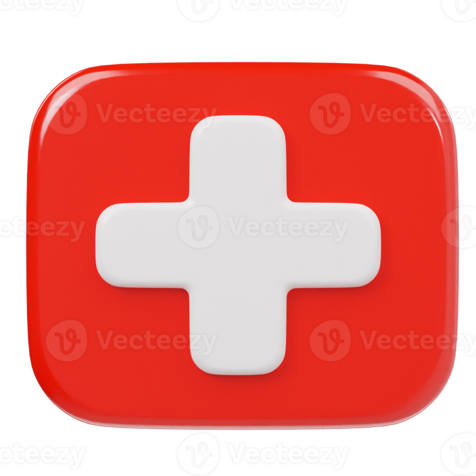 Medical icon 3d render illustration png