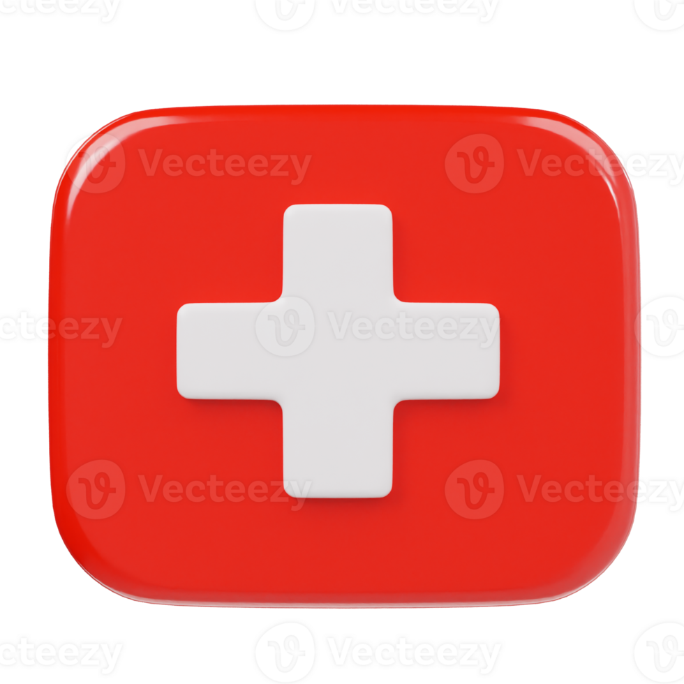 Medical icon 3d render illustration png