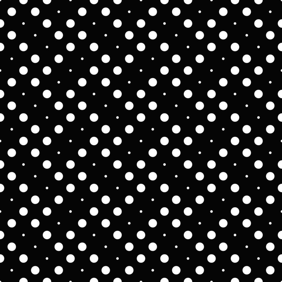 Seamless dot pattern background - monochrome abstract design vector