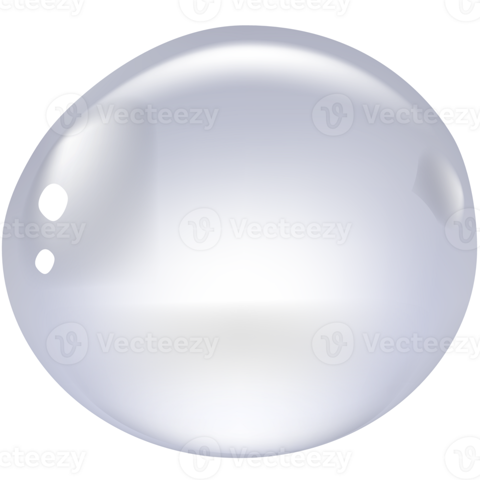 Transparent drops of water, gel or glycerin. png